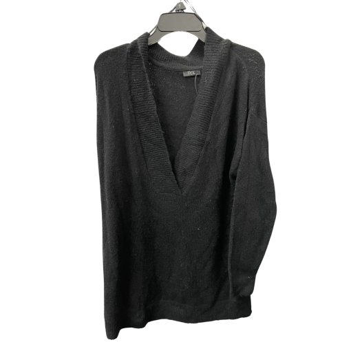 RD Style Black V-Neck Sweater - Women's Size S - Knitwear