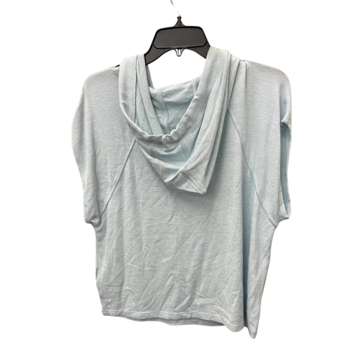 Donna Karan Blue Sleeveless Hoodie Sweatshirt Size M - Women's Top - Image 2