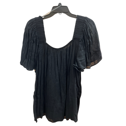 Zac & Rachel Black Blouse 2X Square Neck Top Women's Fashion - Image 2