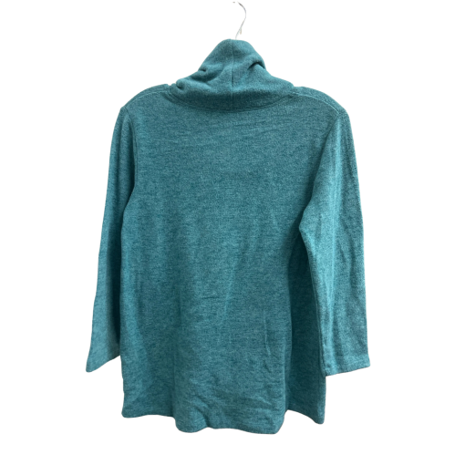 Ruby Rd Teal Cowl Neck Sweater - Women's Top - Image 2