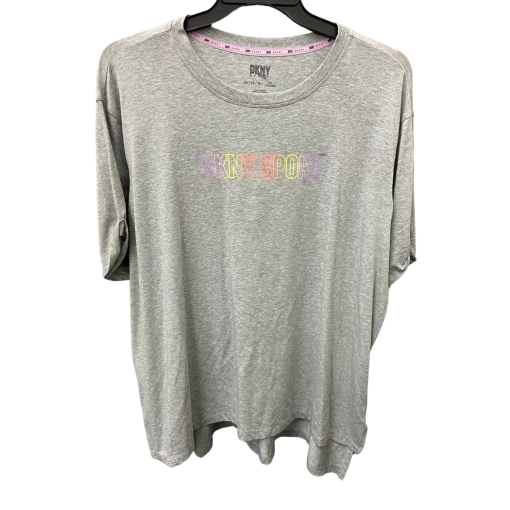 DKNY Sport Gray Tee Shirt 2X - Women's Activewear Top