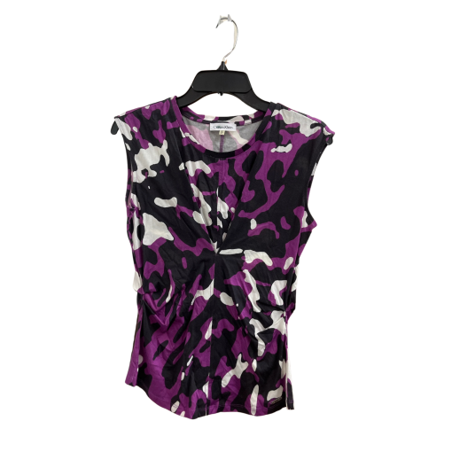 Calvin Klein Purple Camo Sleeveless Top - Size S - Women's Blouse