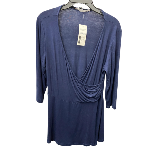 Mea Eor Navy Wrap Top - Size L - Women's Blouse