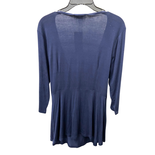 Mea Eor Navy Wrap Top - Size L - Women's Blouse - Image 2