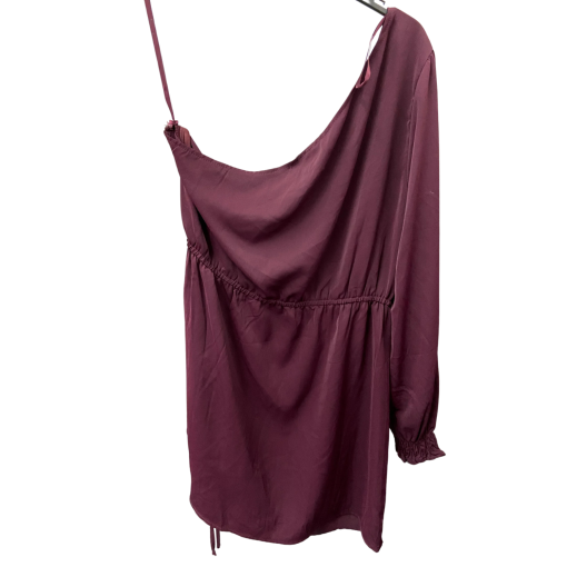 AX Paris Burgundy One Shoulder Top Size 12 - Party Wear - Image 2