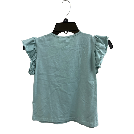 SHEIN Teal Bow Tee - Girls Size 8Y - Ruffle Sleeve Top - Image 2