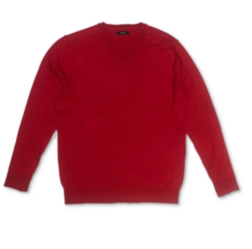 Alfani Men's Red V-Neck Sweater - XL - Cotton Knitwear