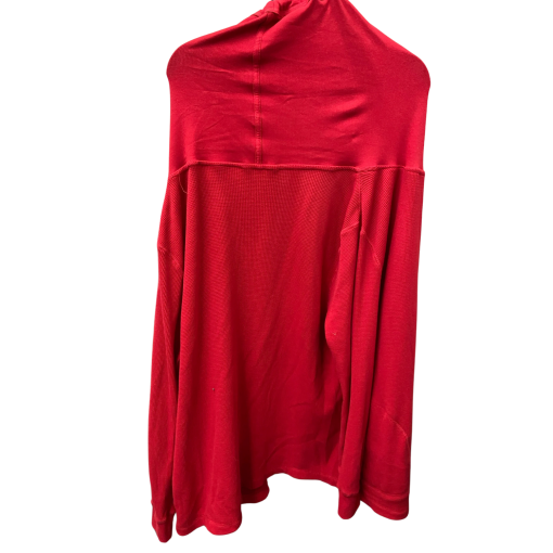 Red Knit Cardigan - One Size - Women's Sweater - Casual Wear - Image 2