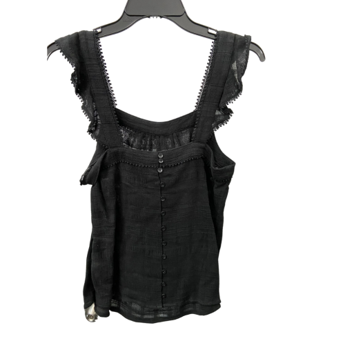 Kensie Black Ruffle Tank Top - Size S - Women's Blouse - Image 2