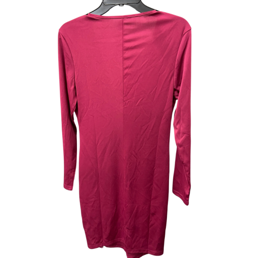 Burgundy Bodycon Dress - Long Sleeve - Size S - Party Dress - Image 2