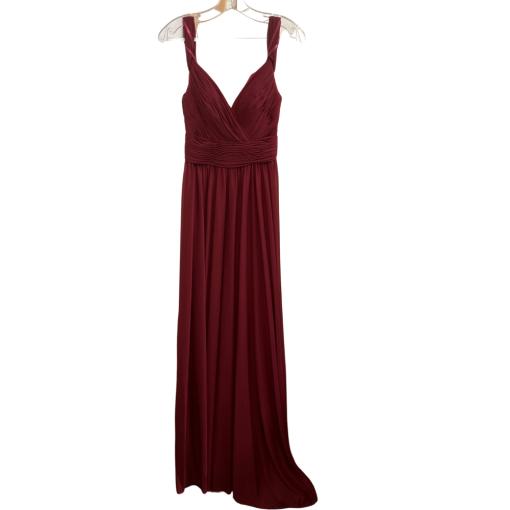 Simply Dresses Cranberry Maxi Dress Size 8 - Bridesmaid Dress