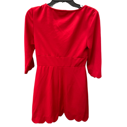 B Darlin Red Dress - Scalloped Hem - Cocktail Dress - No Size - Image 2