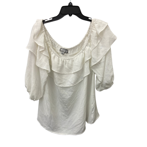 Sam & Jess White Off-Shoulder Blouse XS - Women's Tops