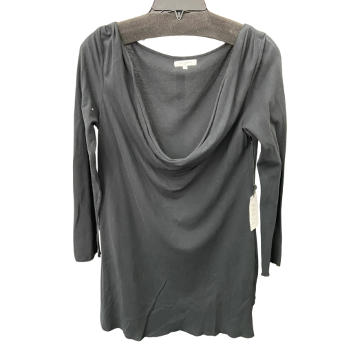 Symphony Black Cowl Neck Long Sleeve Top - Size S - Women's Shirt