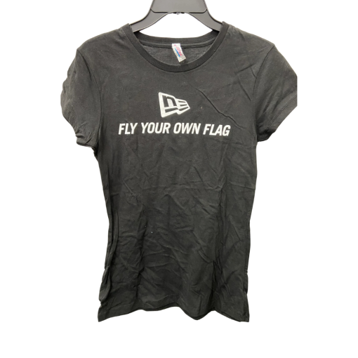 New Era Black T-Shirt Size L "Fly Your Own Flag" Tee