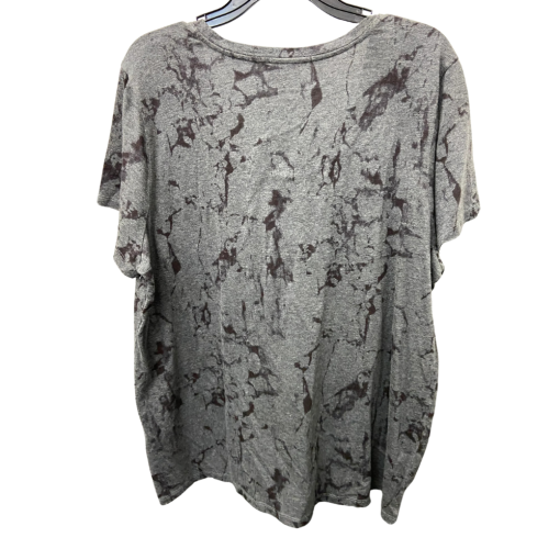 Vince Camuto Gray Marble Print Tee Shirt 2X - Women's Top - Image 2