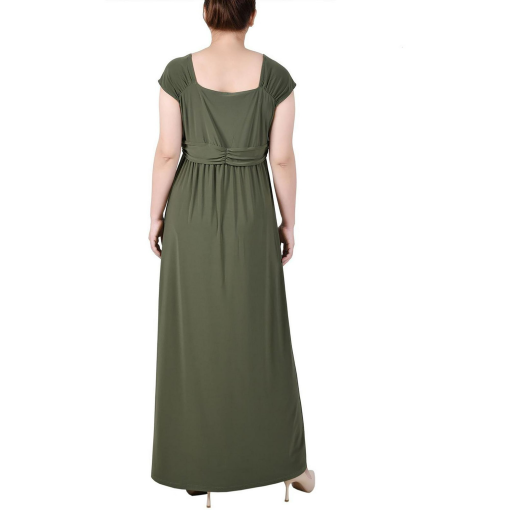 NY Collection Olive Maxi Dress Petite Surplice Dress - Women's Dresses - Image 2