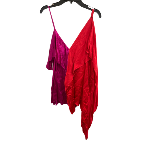 Chelsea And Walker Red/Purple Silk Top Size 4 - Party Wear - Image 2