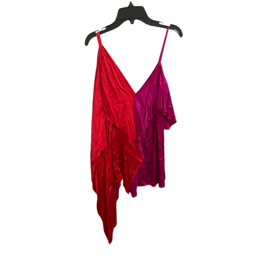 Chelsea And Walker Red/Purple Silk Top Size 4 - Party Wear