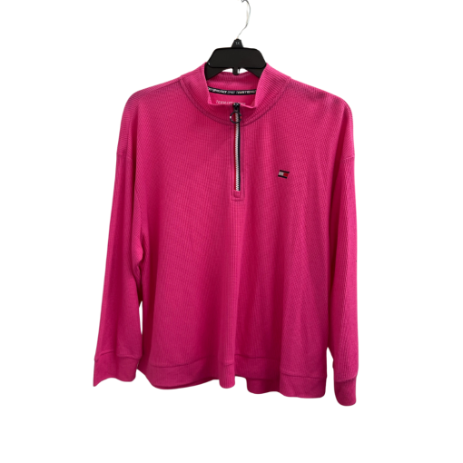 Tommy Hilfiger Pink 1X Pullover Sweatshirt - Women's Top