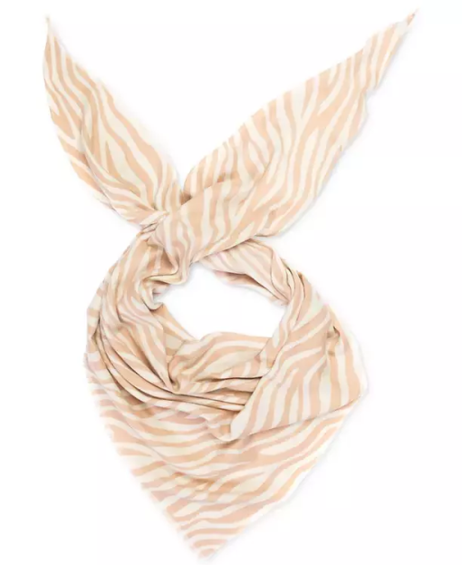 I.N.C. Zebra Print Scarf Beige OSFA - Women's Scarves & Wraps - Image 2