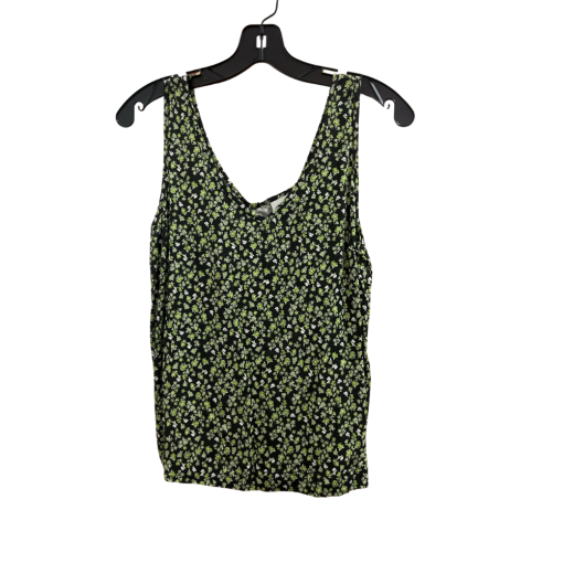 ICHI Black Floral Tank Top Size 36 - Women's Sleeveless Shirt