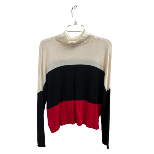 INC Colorblock Turtleneck Sweater - Petite Medium - Women's Tops