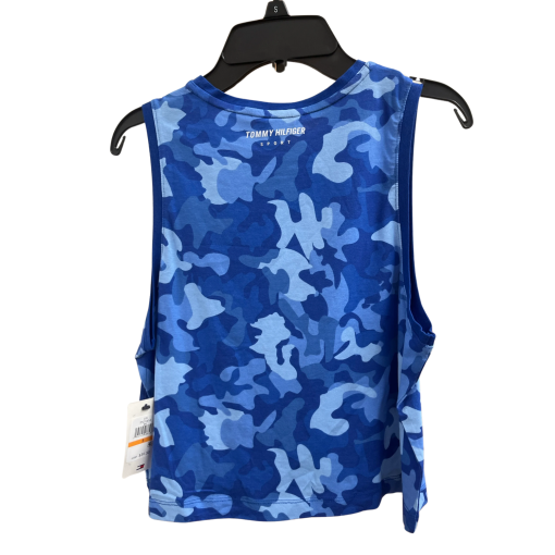 Tommy Hilfiger Sport Blue Camo Tank Top - Size Small - Women's Activewear - Image 2