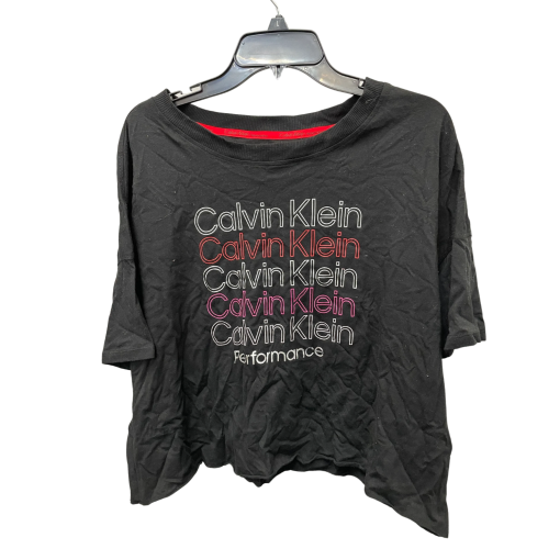 Calvin Klein Black Performance Tee Shirt XL - Women's Top