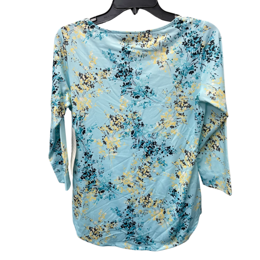 Emaline Floral Top, Blue, Size S, Women's Blouse - Image 2