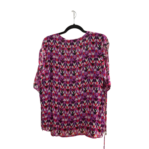 Atina Cristina Purple Geometric Cardigan Small - Women's Top - Image 2