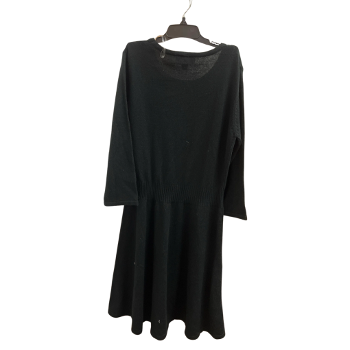 BCX Black Sweater Dress, Size L, Women's Midi Dress - Image 2