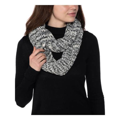 Style & Company Space Dye Infinity Scarf - Black, One Size - Scarves