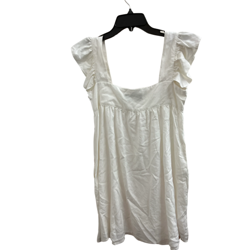 O.P.T White Ruffle Mini Dress - Size Small - Summer Dress