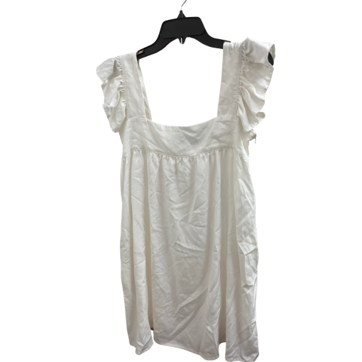 O.P.T White Ruffle Mini Dress - Size Small - Summer Dress - Image 2