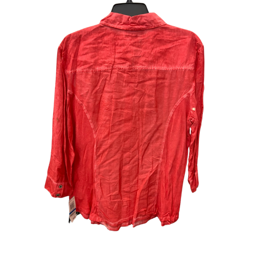 Style & Co XL Red Button Down Shirt - Women's Blouse - Image 2