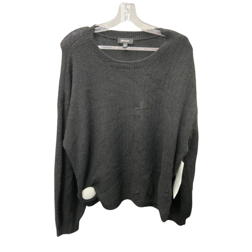 DKNY Black Sweater Medium Women's Knitwear Top