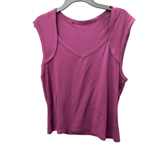 Plum Sleeveless Tank Top - Women's Small - Casual Wear