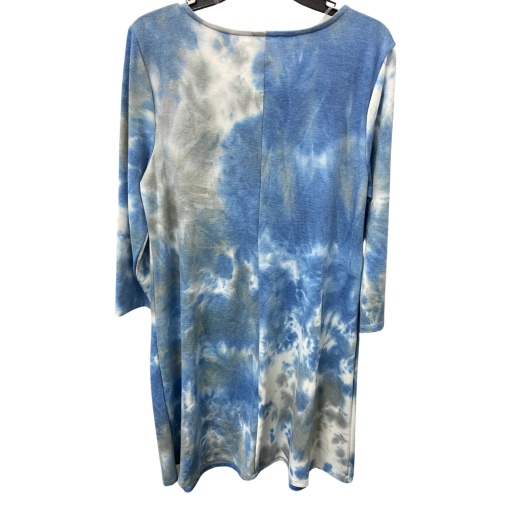 MSK Blue Tie Dye Dress - Size L - Women's Casual Dresses - Image 2