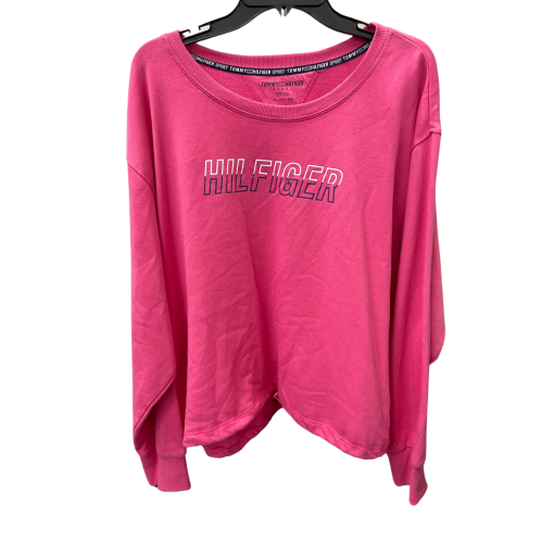 Tommy Hilfiger Pink Sweatshirt 3X - Women's Pullover Top