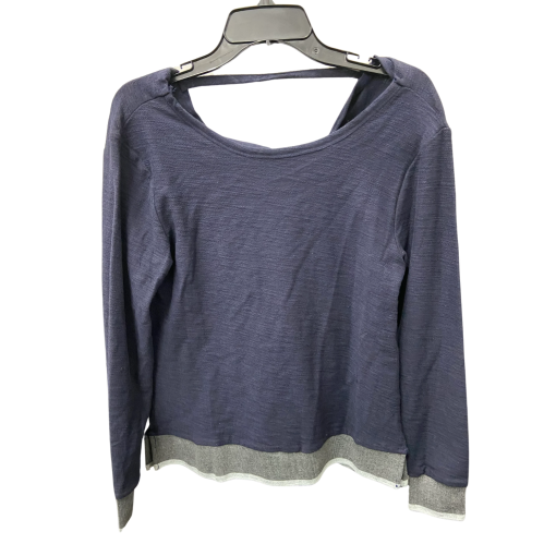 Mea Eor Navy Open Back Sweatshirt Small - Women's Top