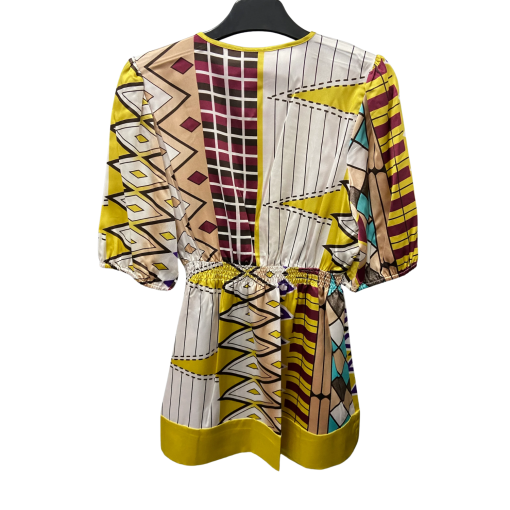 VERTIGO Paris Ikat Print Dress, Yellow, Size M, Women's Fashion - Image 2