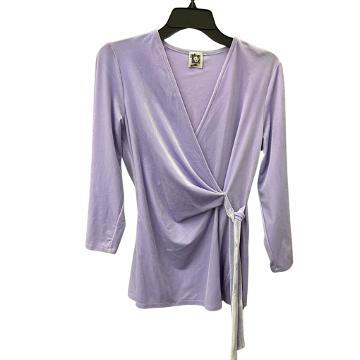 Anne Klein Lavender Wrap Top - No Size - Women's Blouse