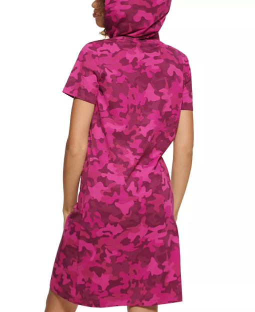 Tommy Hilfiger Pink Camo Hoodie Dress - Small - Women's Dresses - Image 2