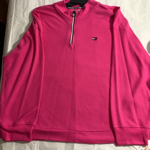 Tommy Hilfiger Pink Plus Size Pullover Sweatshirt - Women's Top - Image 2