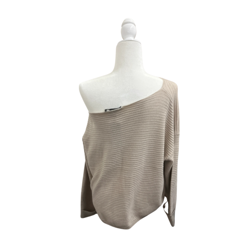 French Connection Beige Off-Shoulder Sweater - XS - Women's Knitwear - Image 2