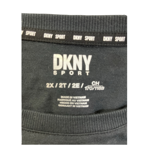 DKNY Black Graphic Tee Plus Size 2X - Women's T-Shirt - Image 3