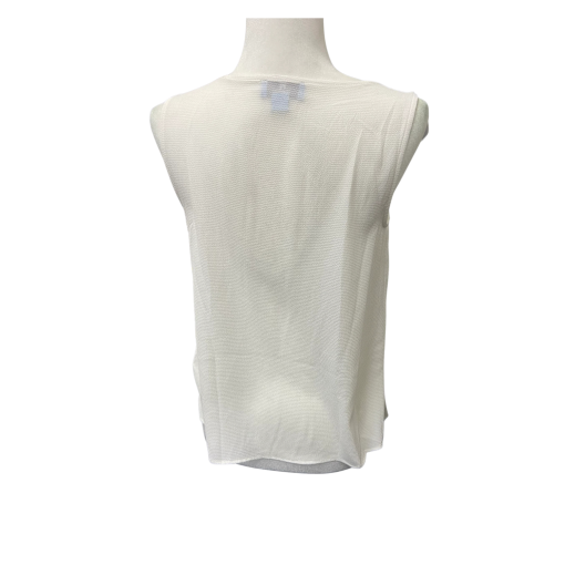 CeCe White Sleeveless Blouse Small - Women's Tops - Image 2