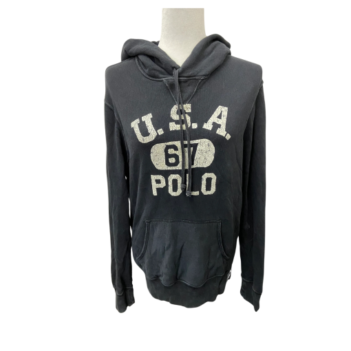 Polo Ralph Lauren Black Hoodie Sweatshirt Size S - Pullover