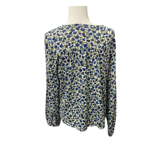 Lucky Brand Blue Floral Blouse - Size M - Women's Tops - Image 2